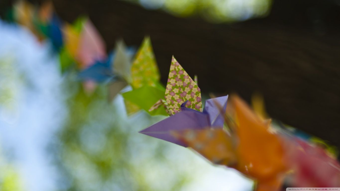 Colorful Origami HD desktop wallpaper : Widescreen : High ...
