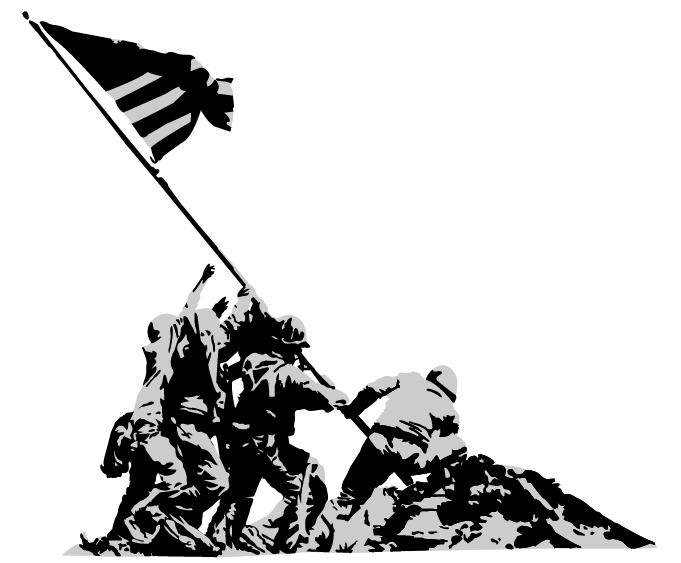 Raising the Flag on Iwo Jima by furaxxx on DeviantArt