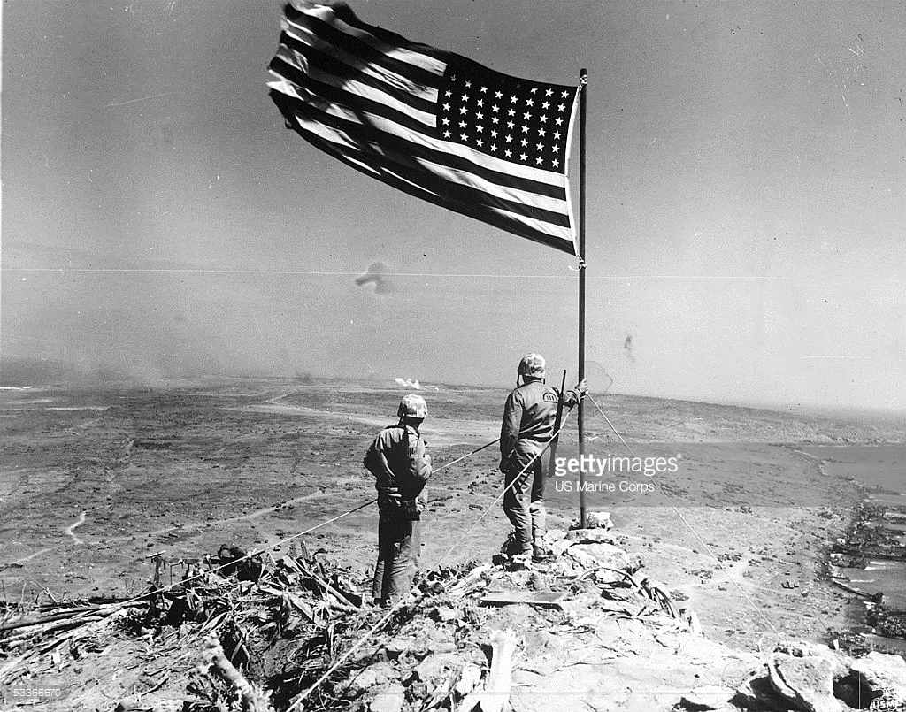 70th Anniversary Of The Flag Raising At Iwo Jima | Getty Images