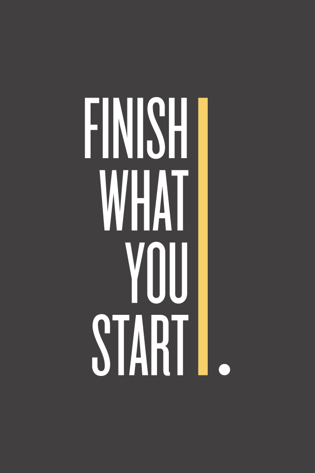 breanna rose / wallpaper 03 : finish what you start