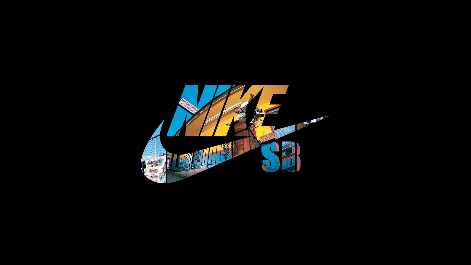 Nike, Just Do It, Logo, Black Background - HD wallpapers