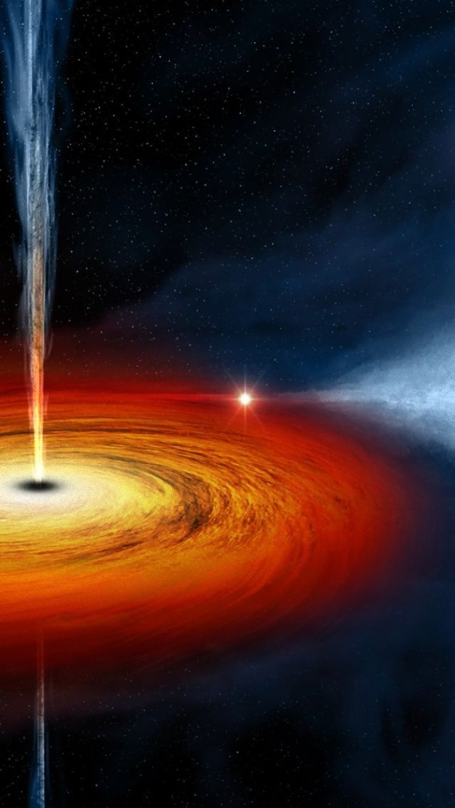 Quasar Black Hole iPhone 5 Wallpaper | ID: 39132