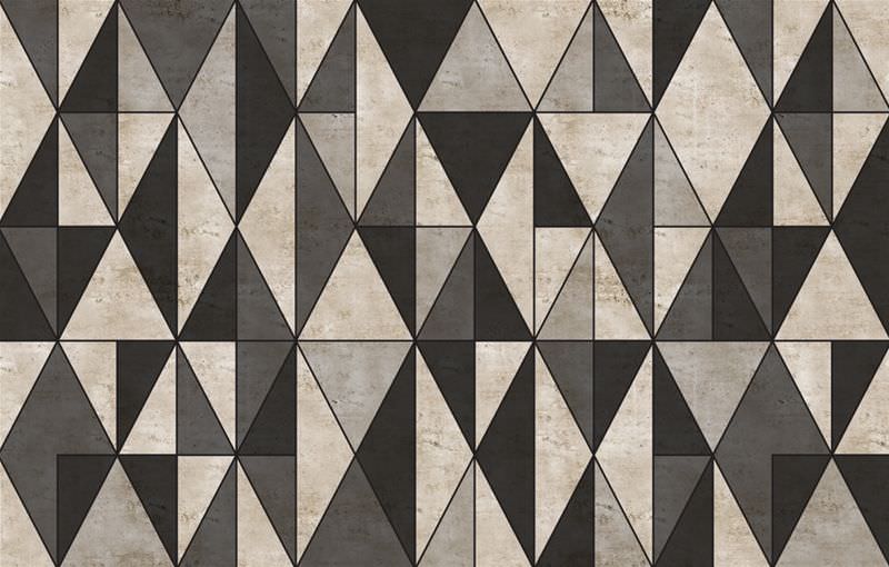Paper wallpaper / modern / geometric pattern / for outdoor use ...