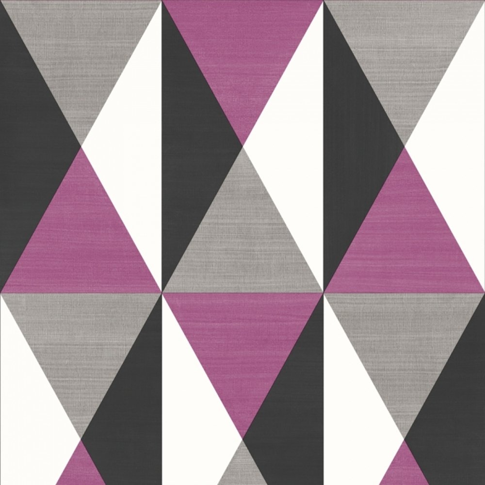 Muriva Rhombus Geometric Pattern Textured Wallpaper J67906