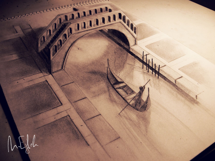 Amazing 3D Pencil Drawings Art HD Wallpapers Amazing Images