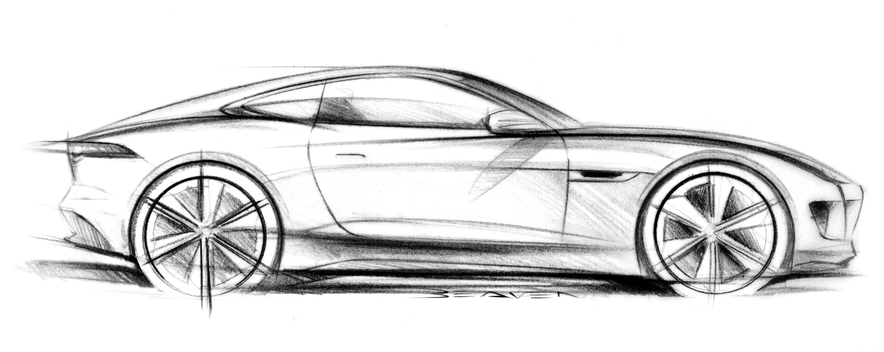 2011 Jaguar C-X16 concept supercar supercars drawing sketch pencil ...