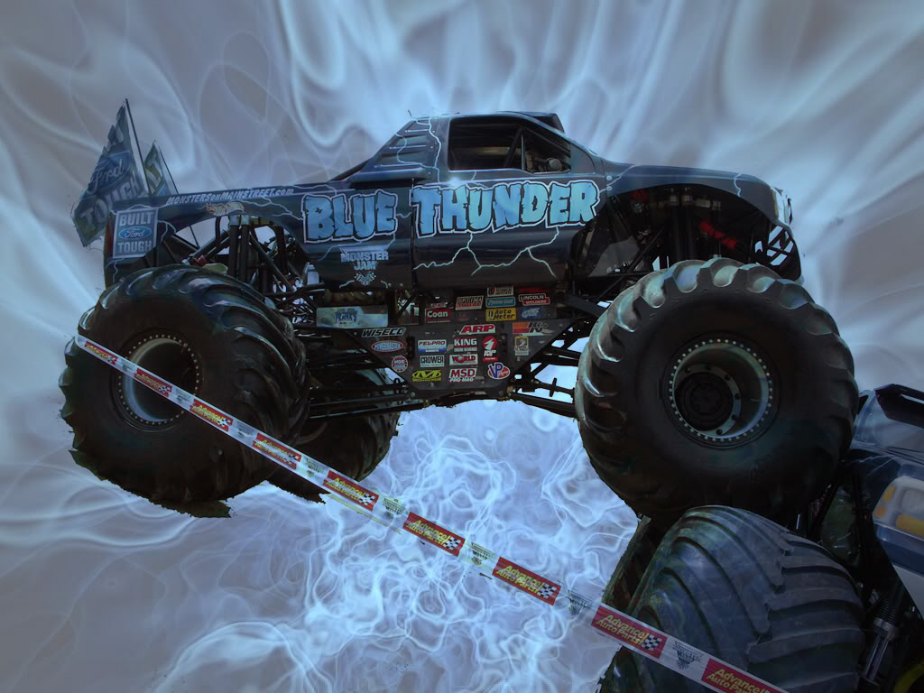 Truck Related Built Ford Tough Blue Thunder.....!