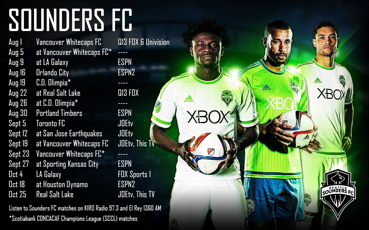 Updated Schedule Wallpaper Seattle Sounders FC