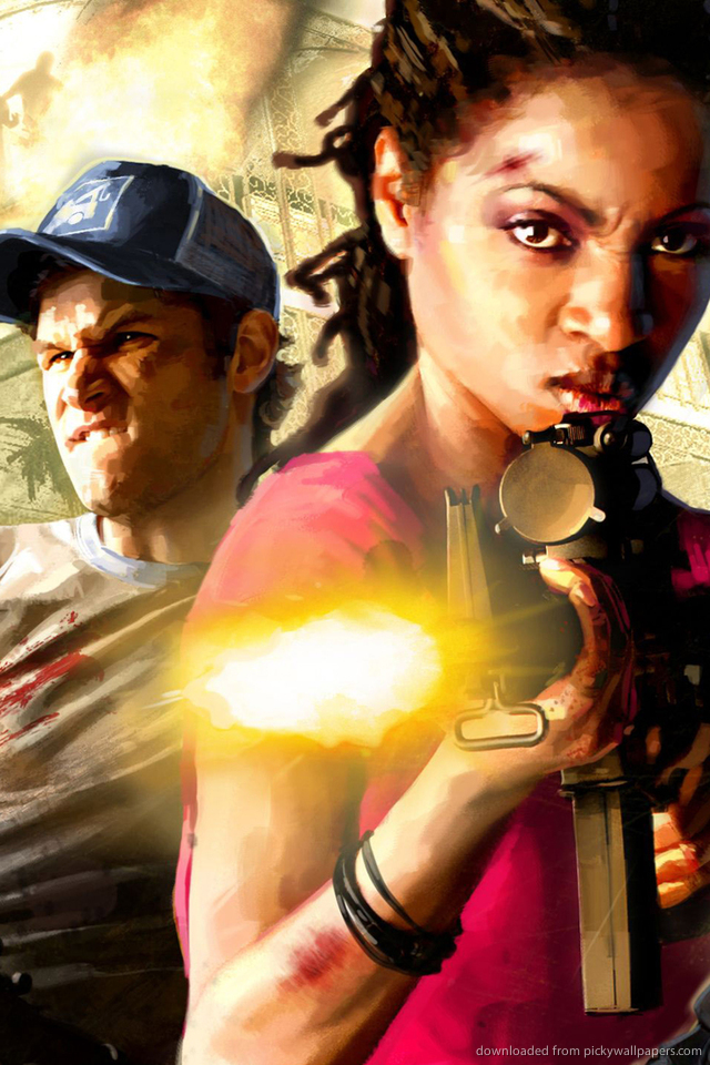 Download Left For Dead 2 Ellis And Rochelle Wallpaper For iPhone 4