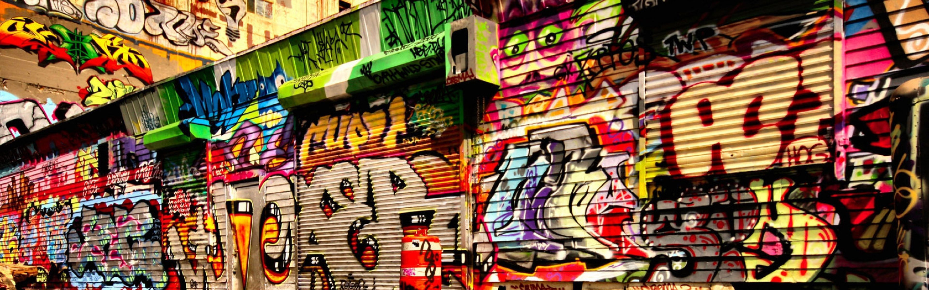 Dual Wide Graffiti Wallpapers HD, Desktop Backgrounds 3840x1200
