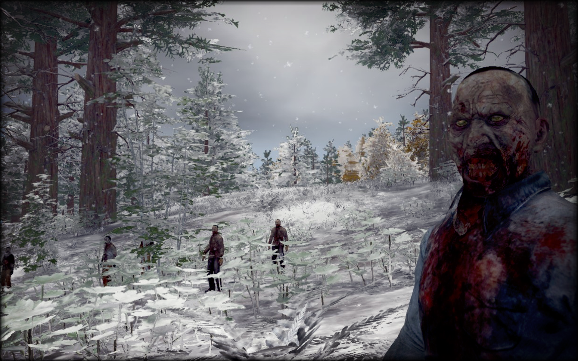 Image - H1Z1 Background Zombie Winter.png - Steam Trading Cards ...