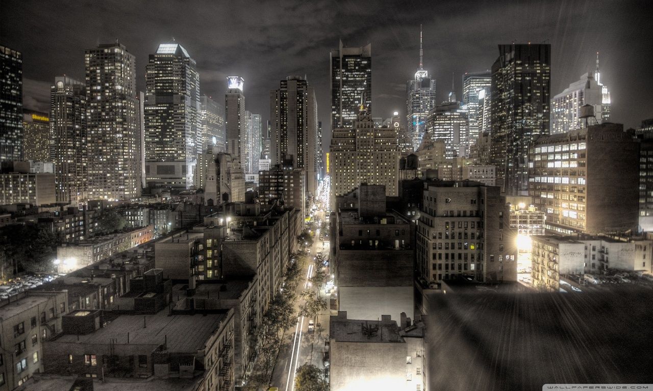 New York At Night HD desktop wallpaper : High Definition : Mobile