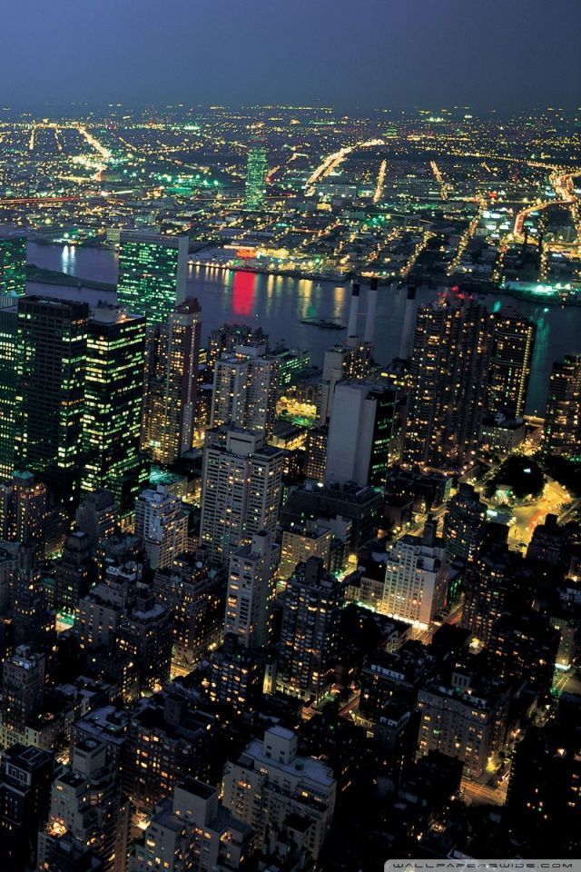 New York Night Panorama HD desktop wallpaper : High Definition ...