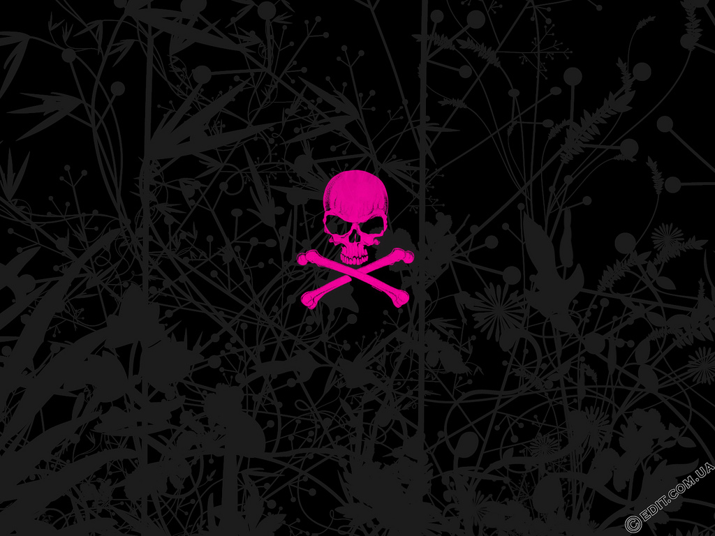 Pink Emo Skull wallpaper from EMO wallpapers