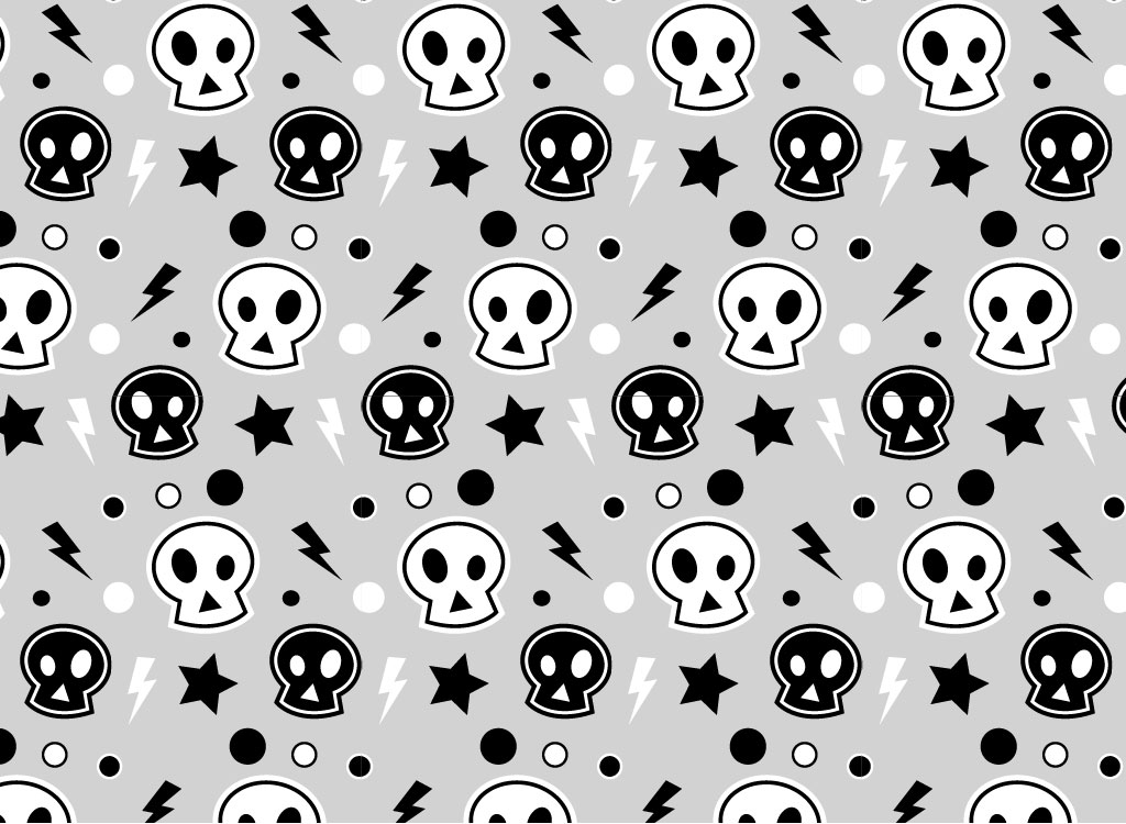 Skull Pattern Wallpaper #6860145