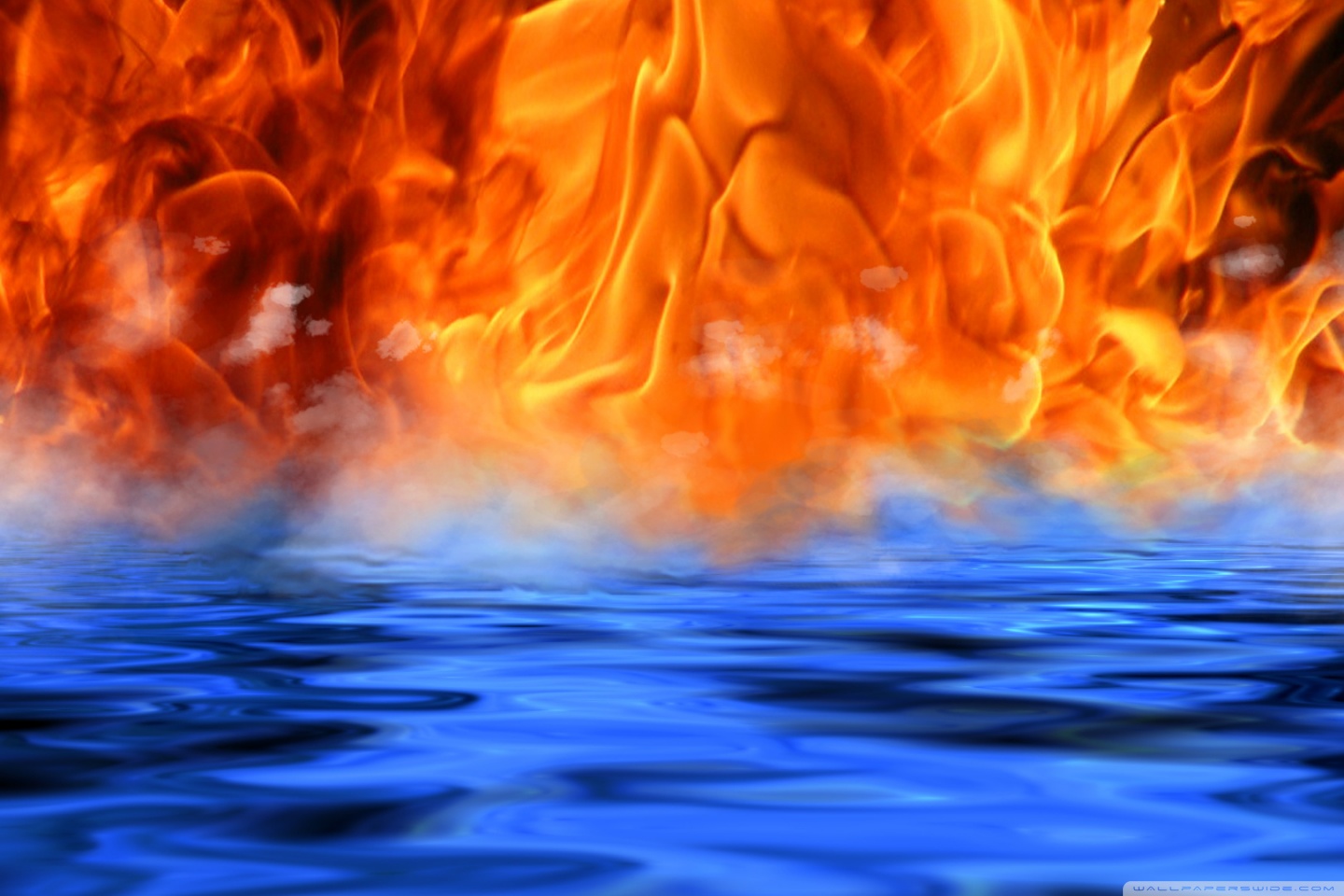 Fire - Water - Meet HD desktop wallpaper : Widescreen : High ...