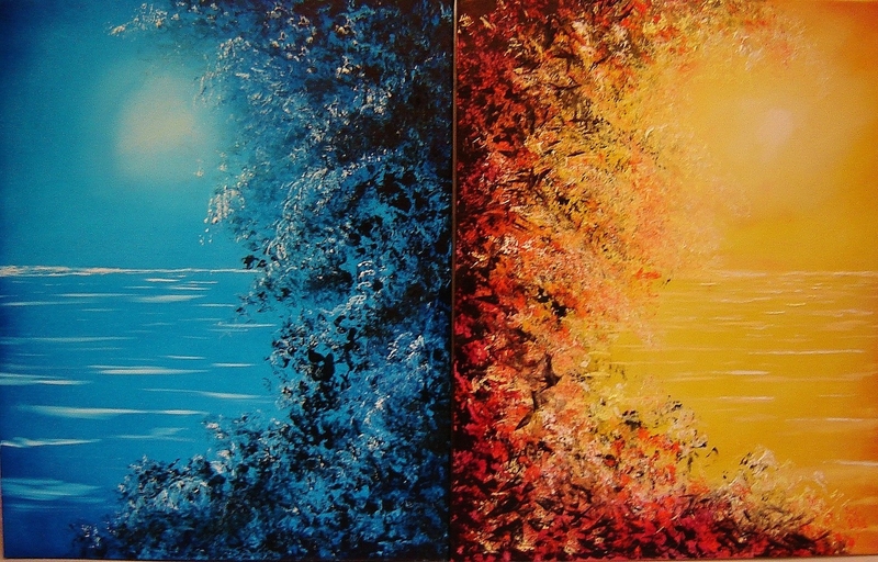 water blue mirrors fire seasons artwork 1456x932 wallpaper ...