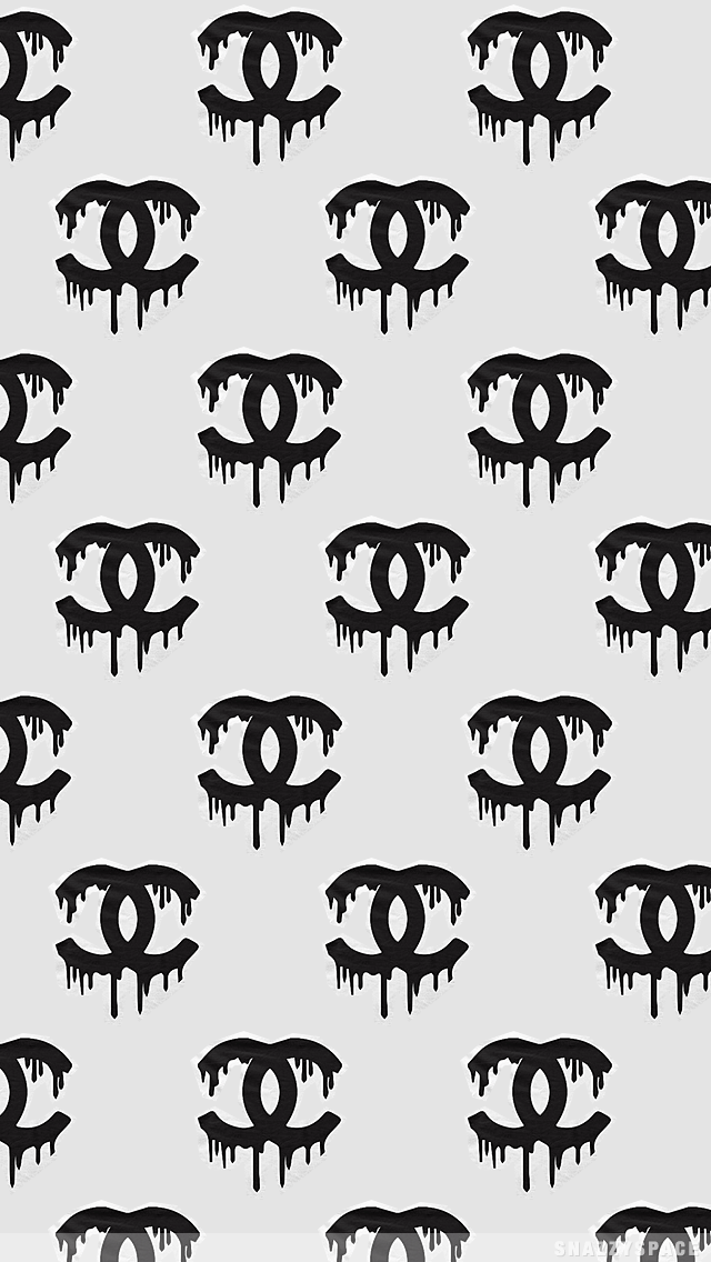 Dripping Chanel iPhone Wallpaper