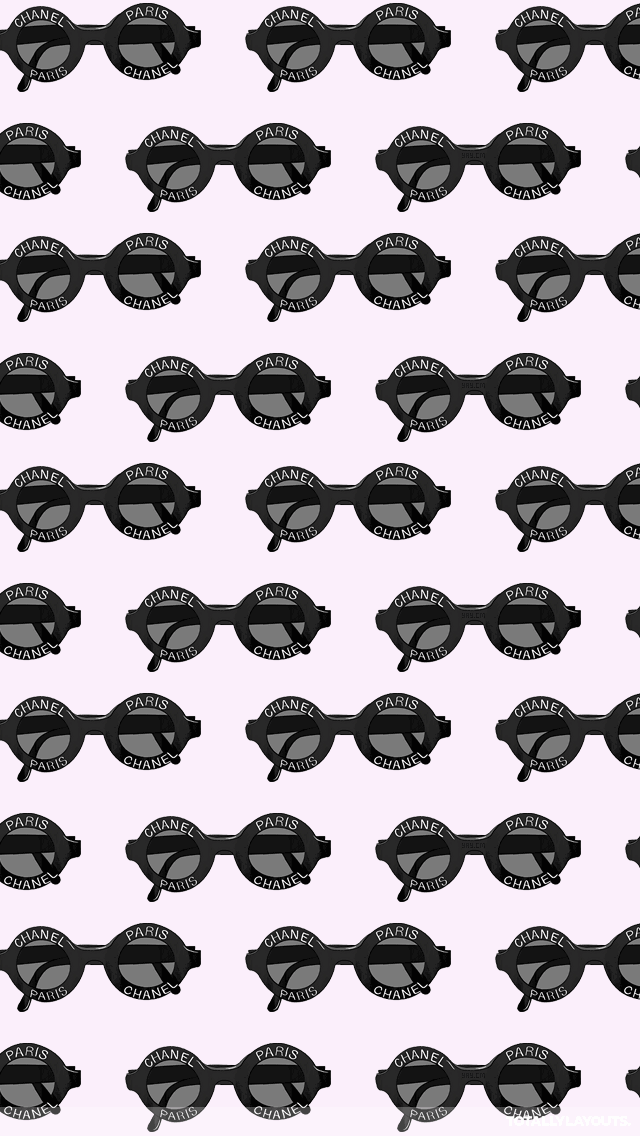 Chanel Paris Sunglasses iPhone Wallpaper - Fashion Wallpapers