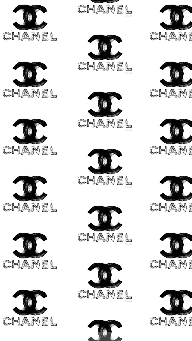 Distressed Chanel Logo iPhone Wallpaper - Fashion Wallpapers