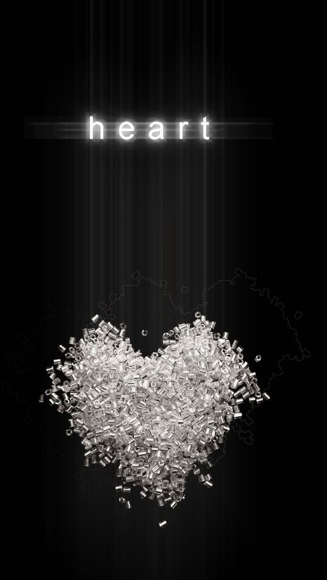 Heart black background #iPhone s #Wallpaper Enter http / / www