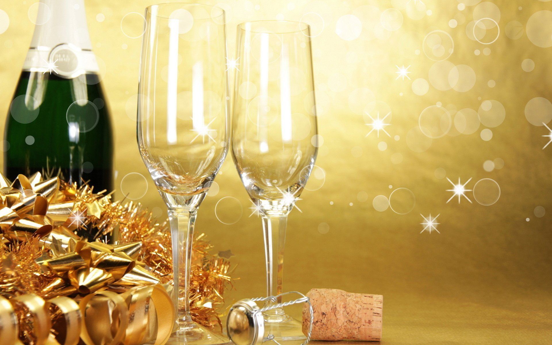 Wallpaper Christmas Champagne And Glasses - 1920 x 1200 ...