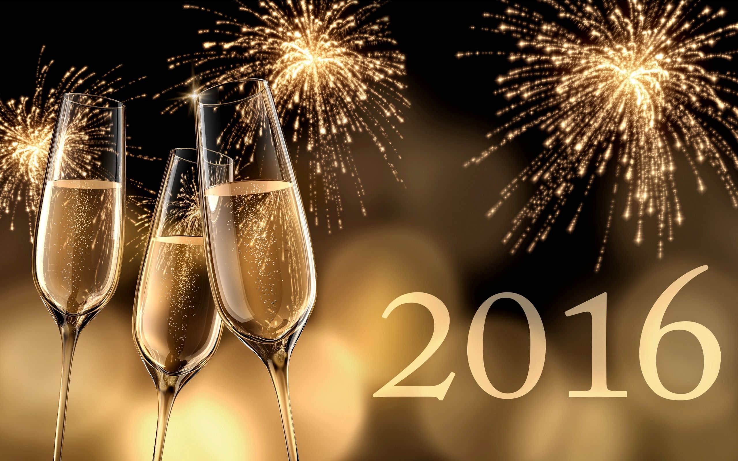 2016 Happy New Year Champagne Fireworks Desktop Wallpaper - Pettys ...