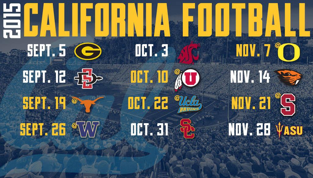 2015 Cal Football Schedule Announced California Golden Bears HD