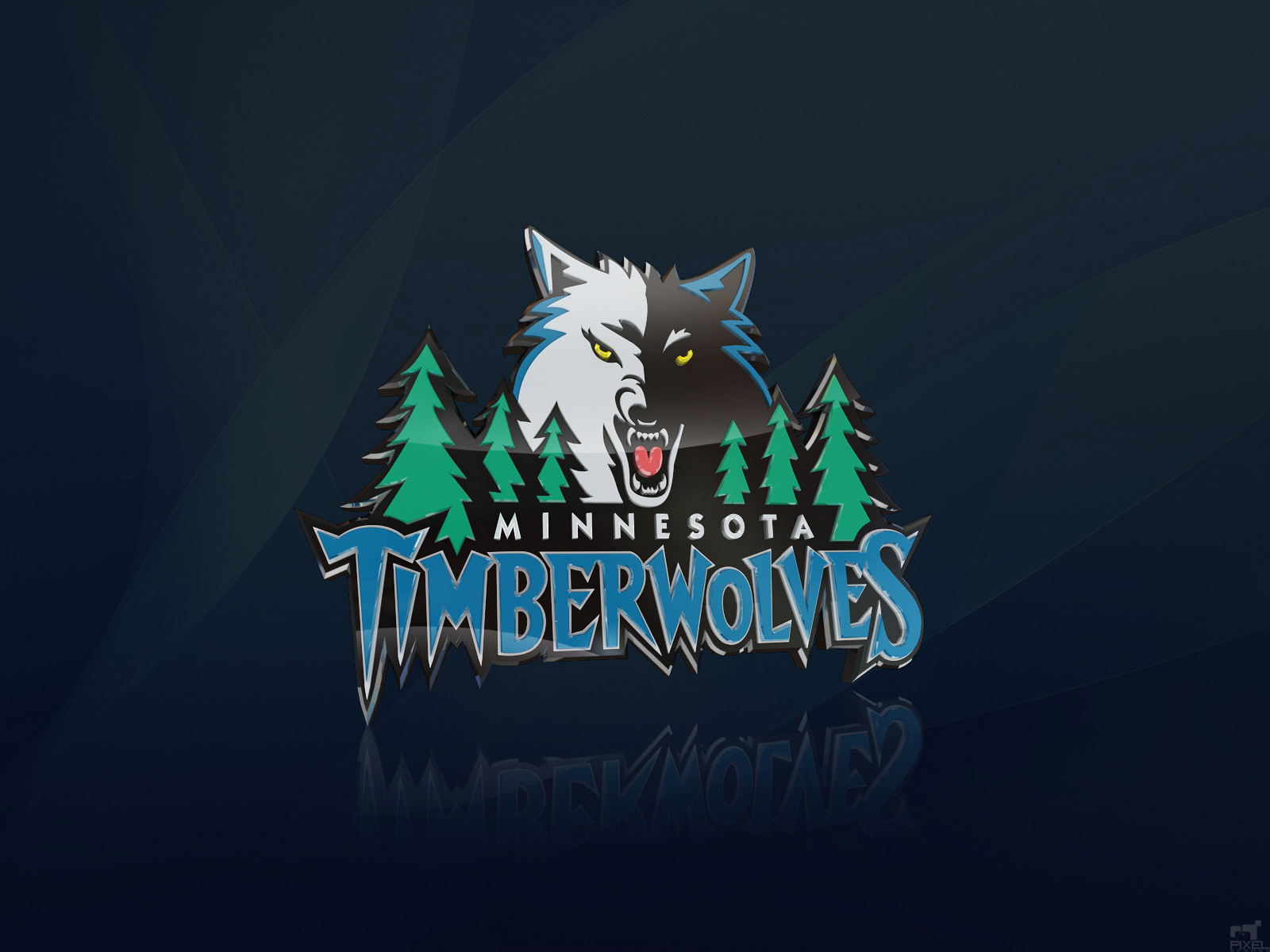 Minnesota Timberwolves 3D Logo Wallpaper Basketball Wallpapers