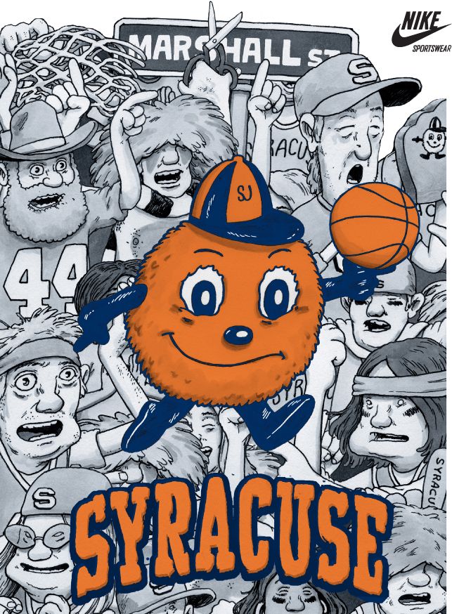 Syracuse Orange Nike March Madness Poster - Gamedayr