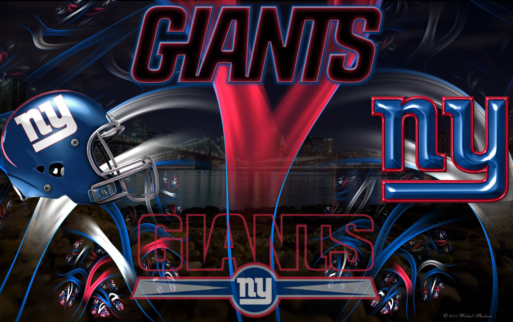 Wallpapers By Wicked Shadows New York Giants Wicked Wallpaper