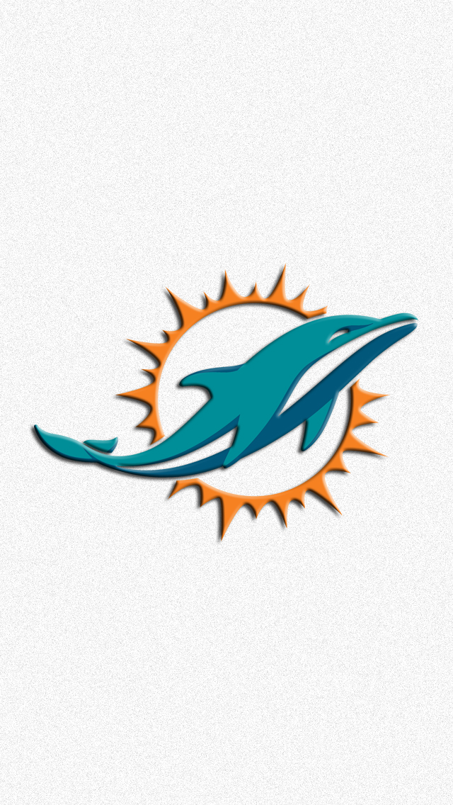 Miami Dolphins Logo iPhone 5 Wallpaper (640x1136)
