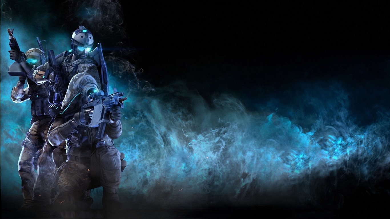 Download Ghost Recon Online Game Wallpaper in 1366x768 Resolution