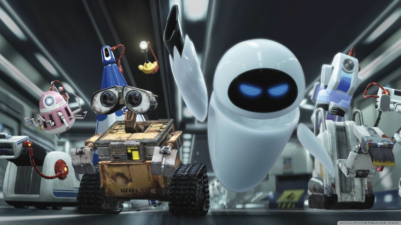Wall E And Eve HD desktop wallpaper : High Definition : Mobile