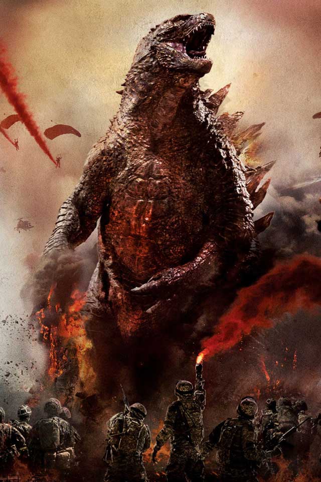Godzilla Movie 2014 HD, iPhone & iPad Backgrounds