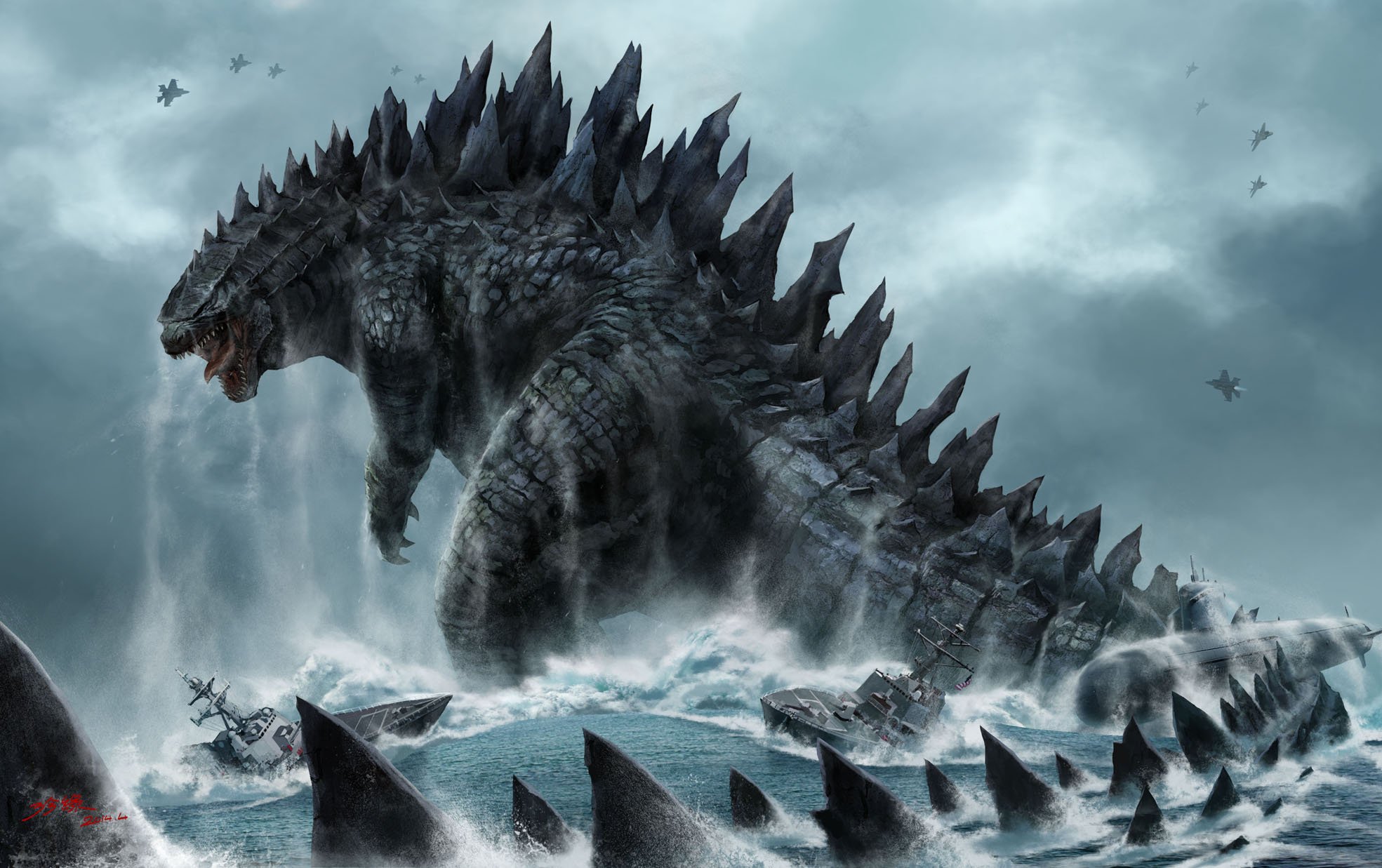 Godzilla 2014 Wallpapers Free HD Desktop Wallpapers - Widescreen