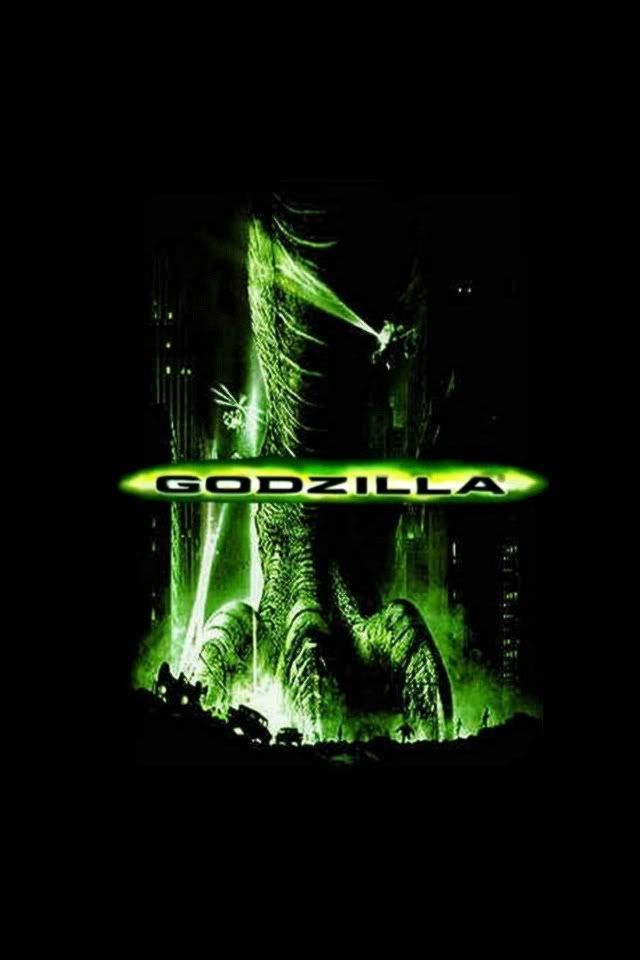 Godzilla movie background iPhone wallpaper black n neon greens ...