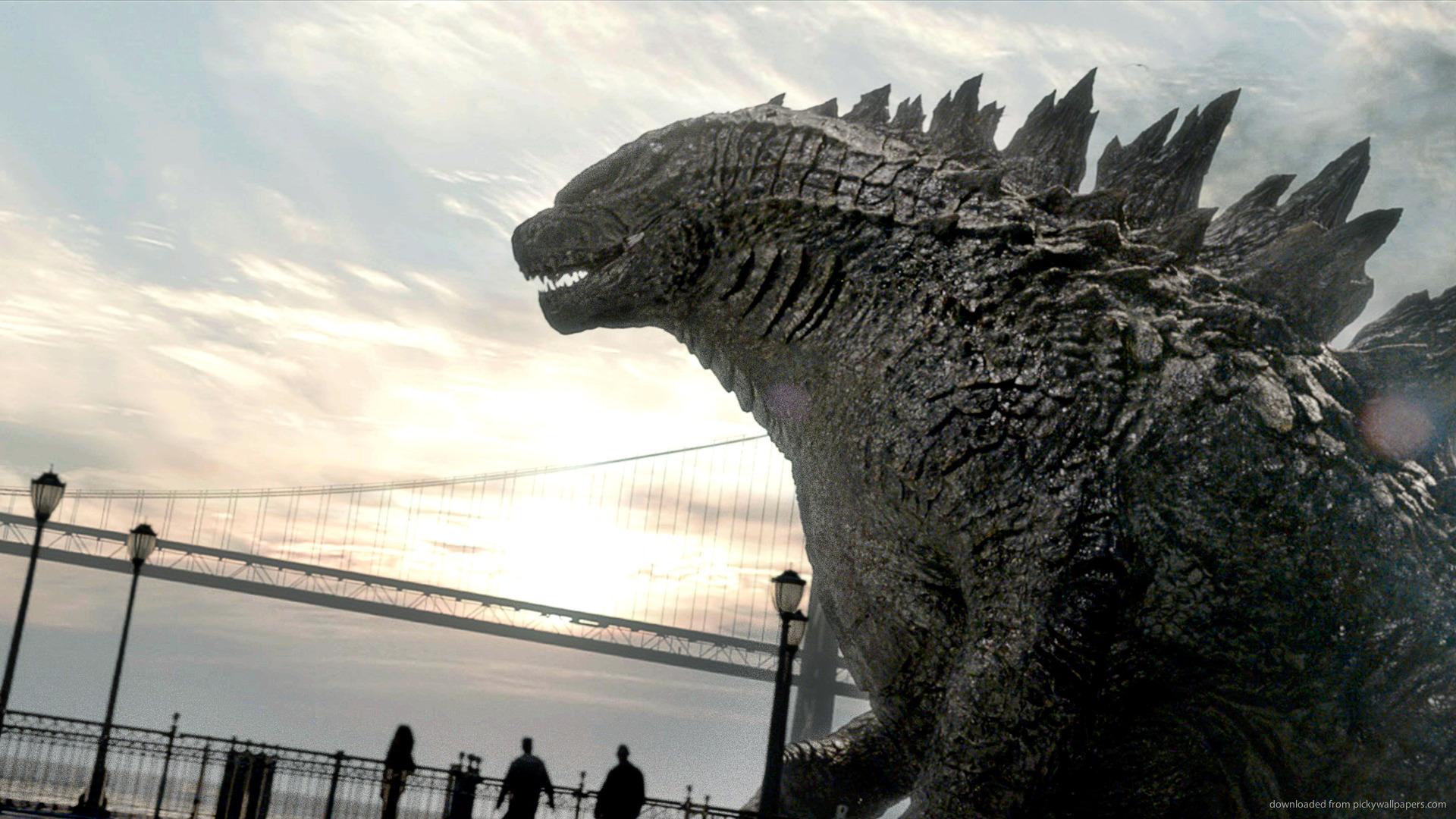 Godzilla By The Bridge Picture For iPhone, Blackberry, iPad ...