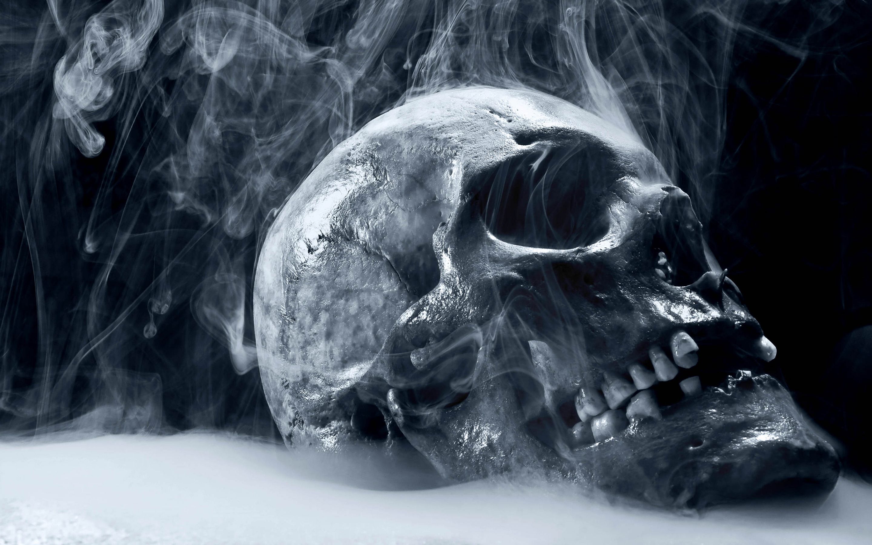 Smoking skull Wallpapers Pictures