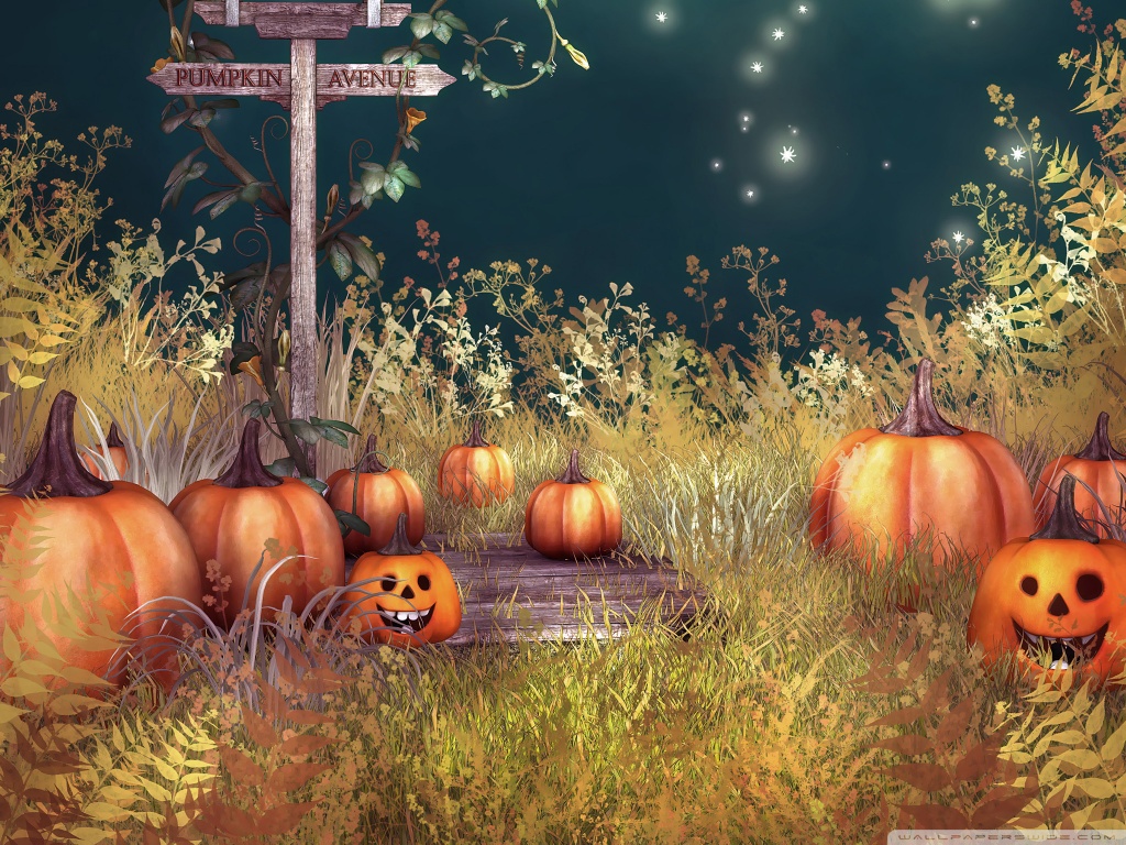 Halloween Pumpkins HD desktop wallpaper : High Definition : Mobile ...