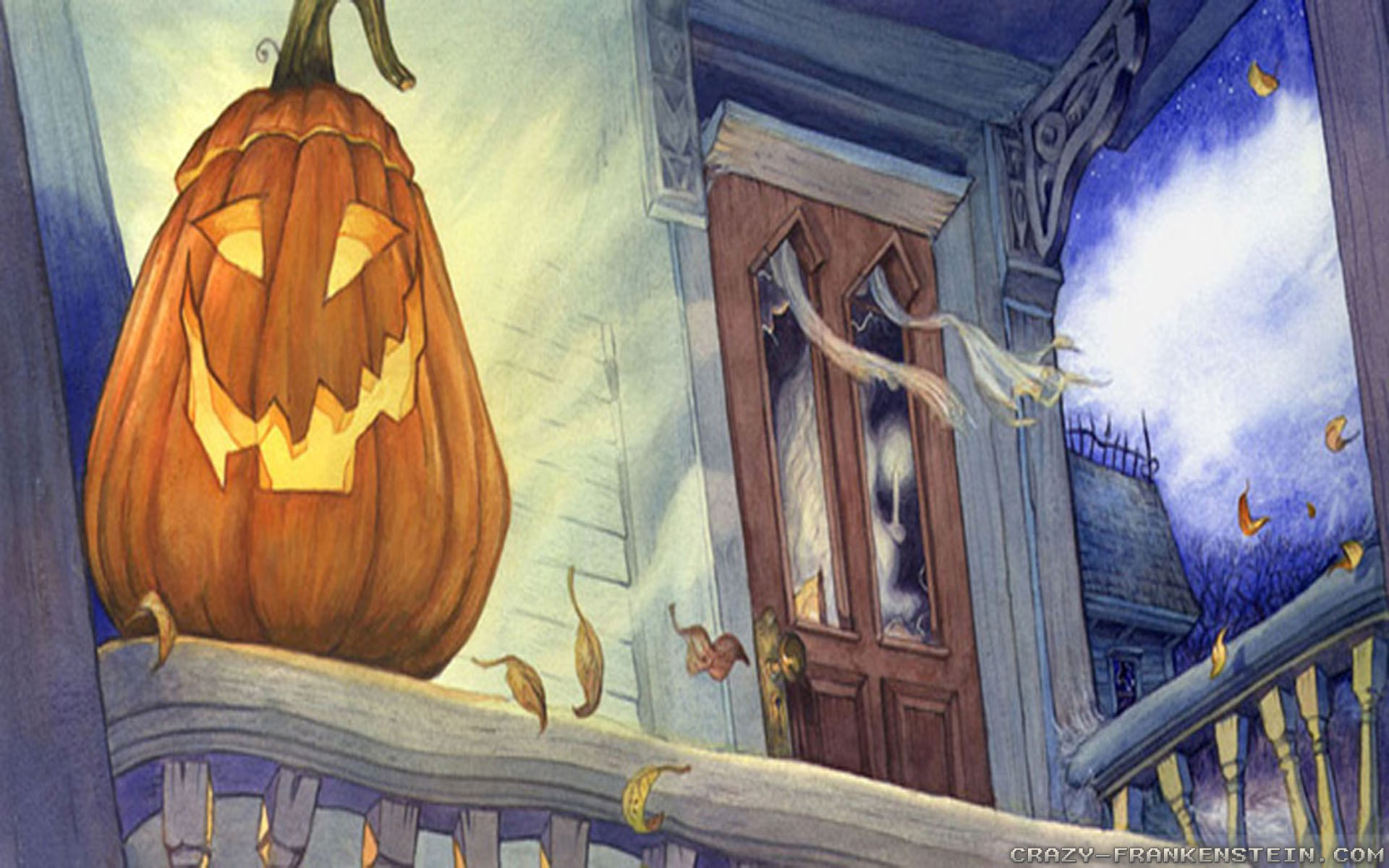 Jack O' Lantern Halloween wallpapers - Crazy Frankenstein