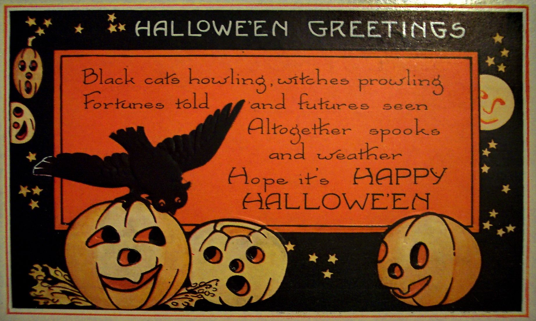 FREE Vintage Halloween I Halloween E Card