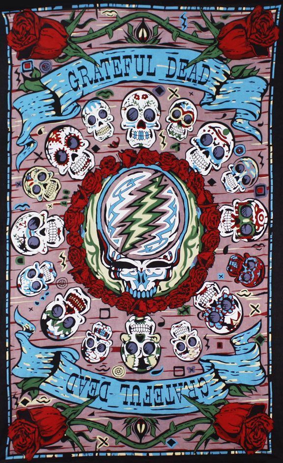 Hippie Tapestries - Grateful Dead music band - Indian Tapestry ...