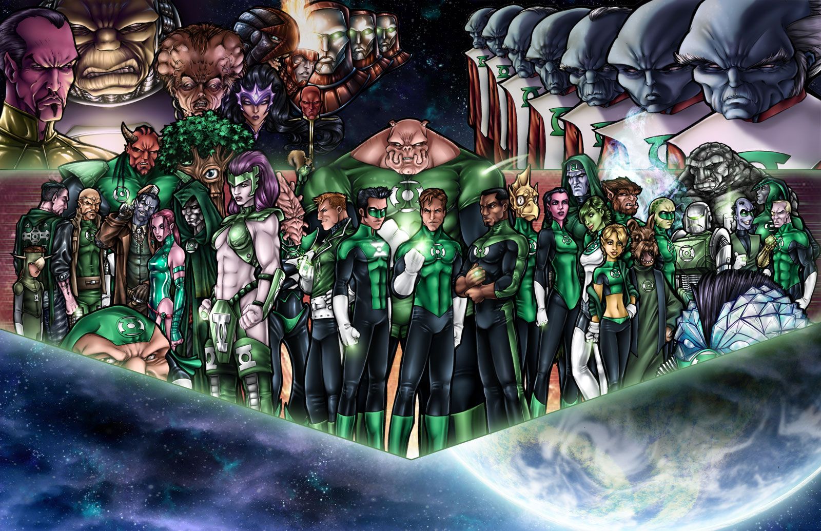 Green Lantern, DC Comics, Green Lantern Corp :: Wallpapers