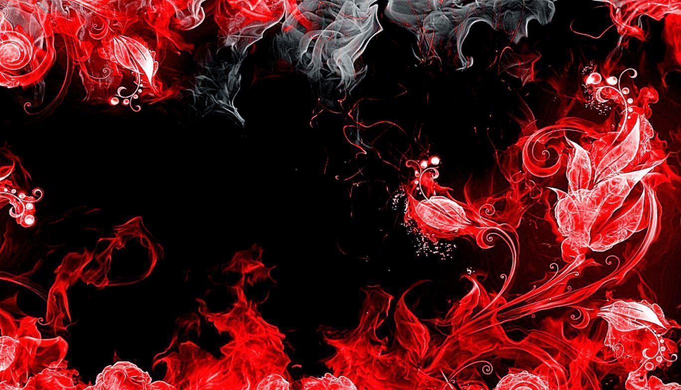 Red Black Cloud Abstract Wallpaper | Photo Wallpapers