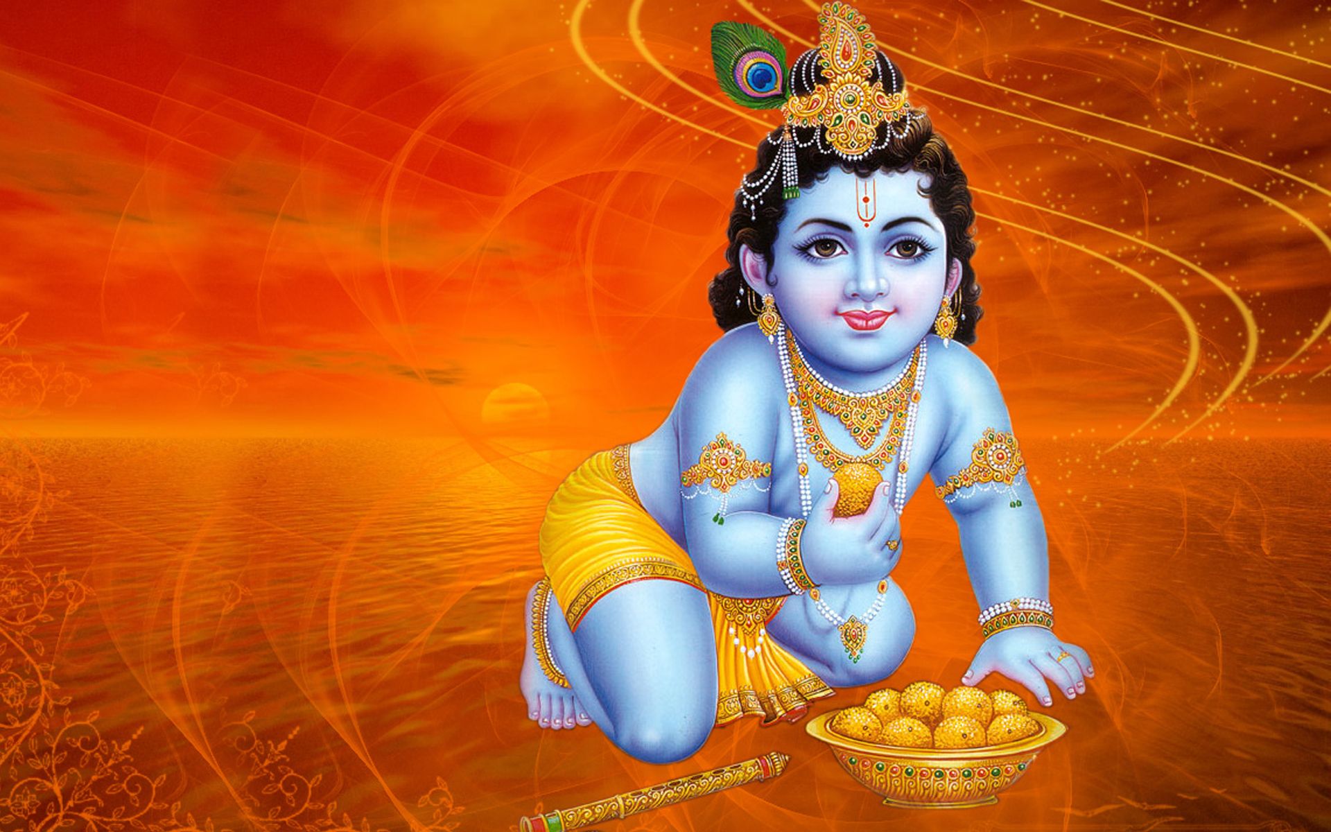 God Krishna child wide image | Daily pics update | HD Wallpapers ...