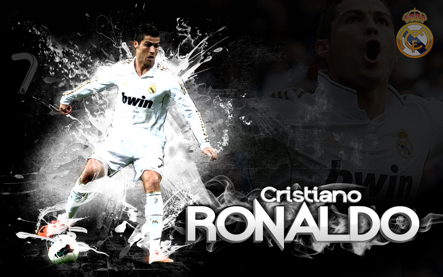 Cristiano Ronaldo, Cr7, Football Player, Real Madrid, Jersey, King