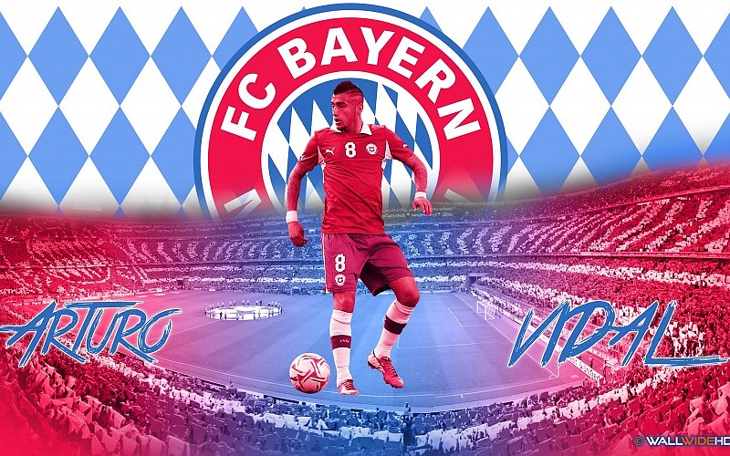 Arturo Vidal 2015 Welcome to FC Bayern MÃ¼nchen Wallpaper free ...