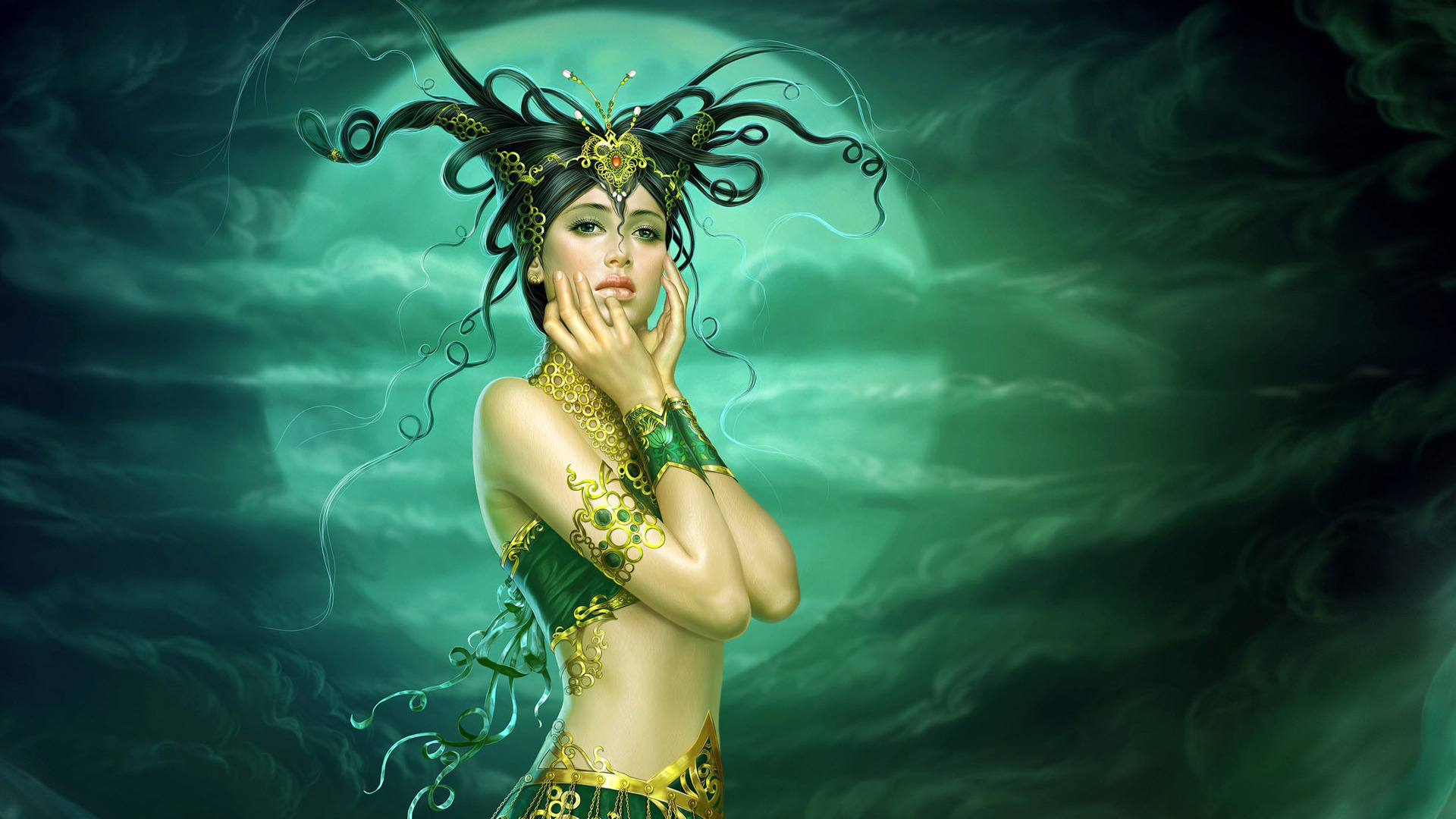 Fantasy Medusa HD Wallpaper by Raymond Swanland