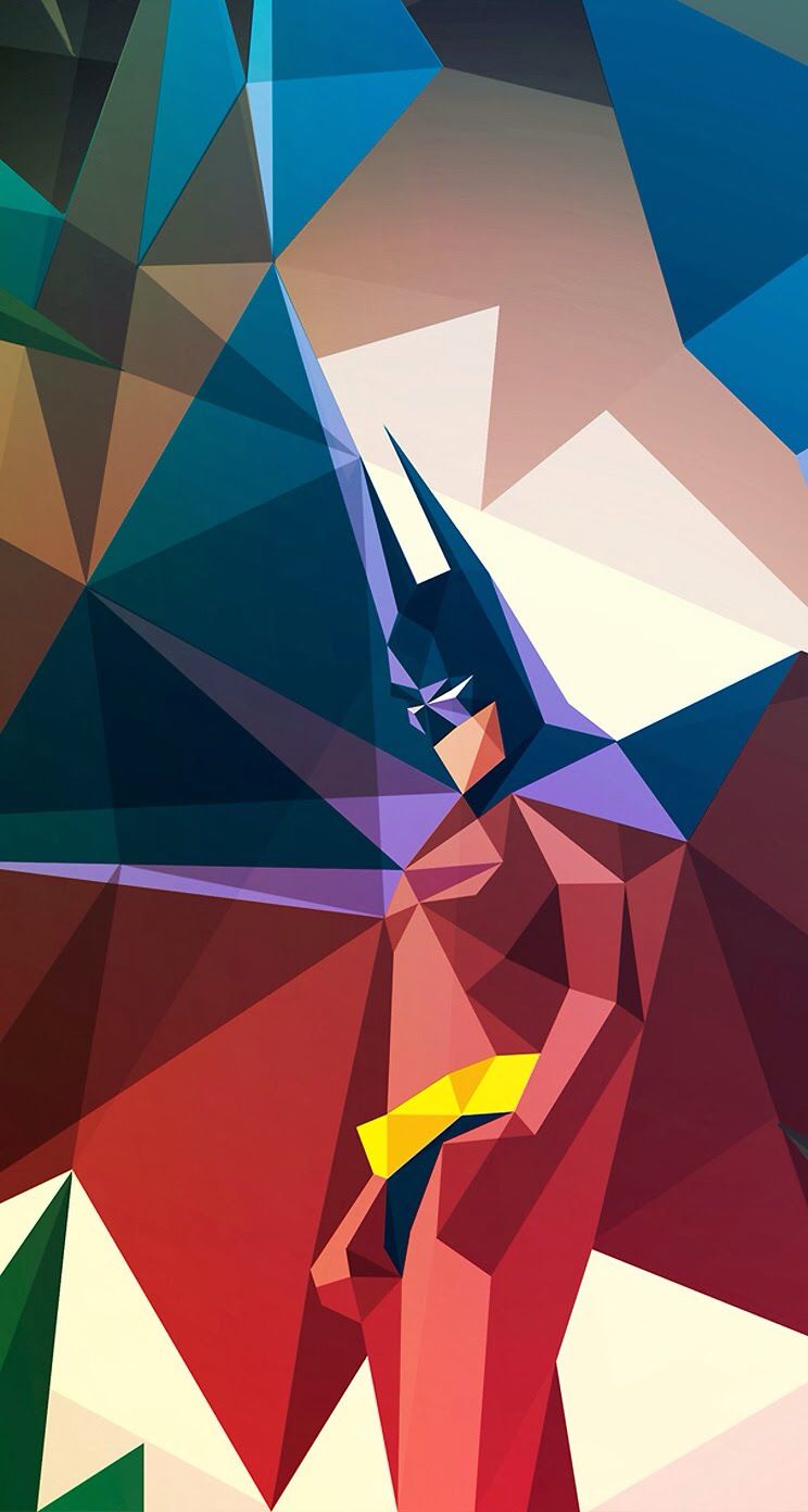 Polygon Abstract Batman iPhone 6s iPhones Backgrounds